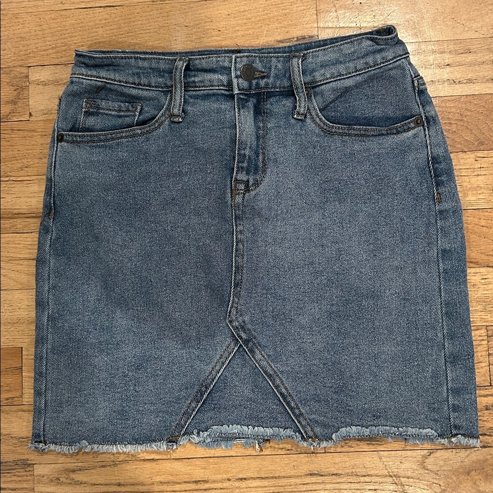 Mossimo Supply Co. Dark Blue Denim Midi Skirt